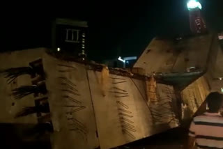 portion of under construction bridge collapsed in gurugram