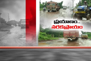 Ramavarappadu-Kothuru Thadepalli road Damaged