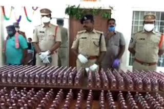illegal transport of liquor seazed in krishna district