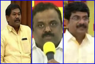 tdp leaders fires on jagan about three capital issue