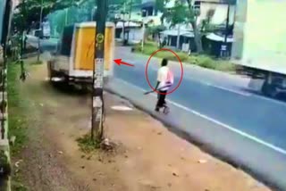 kollam accident cctv viral