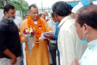 Public Health employees submitted memorandum to MLA in gannaur