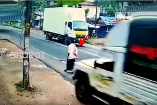 Video of man escaping from a major accident goes viral