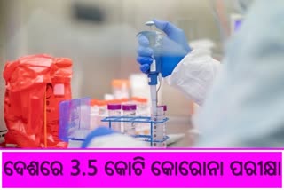 ଦେଶରେ 3.5 କୋଟି ଟପିଲା କୋରୋନା ଟେଷ୍ଟିଂ ସଂଖ୍ୟା