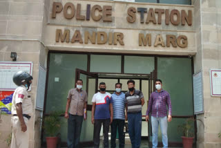 new delhi mandir marg police arrested four fugitives