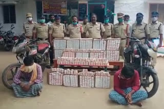 karnataka liquor seized by adoni police