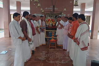 Special Prayer at Gangavathi ramamandir  for Corona Control