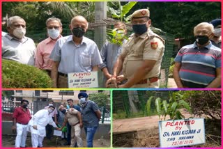 RWA and Delhi Police Plantation in E Block Naraina