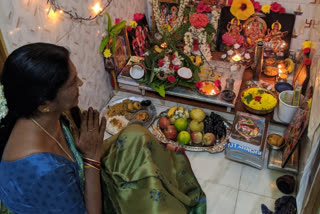 Modest Ganesh celebrations