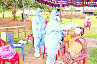 covid extracting continues in East Godavari district.