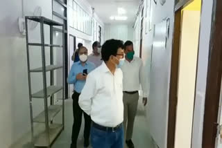 nuh Civil surgeon js punia inspected hospital repair work