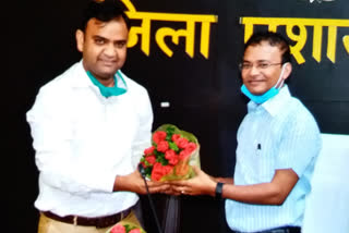 Newly appointed Deputy Commissioner of Nuh, Dhirendra Kharagta took charge