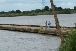 Narmada River in spate
