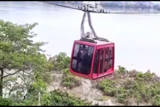 India's longest river crossing ropeway  across river Bhahmaputra was opened on monday