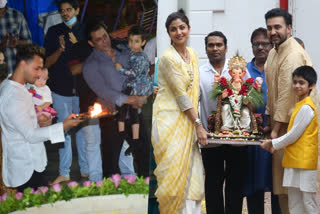 Salman Khan, Shilpa Shetty bids farewell to Ganpati Bappa
