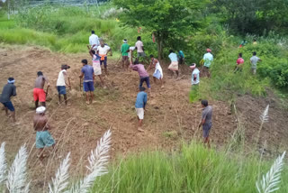 villagers constructed road