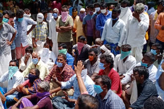 new sangvi farmers protested for stop issuing d1 patta