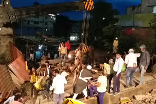 Two-storey house collapsed in Dewas