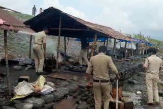 police destroyed illegal wine shops