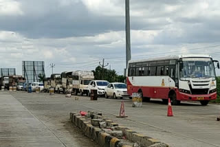 Queues of vehicles increased at the toll plaza after the lockdown