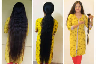 women donate her hair for cancer patient's wig