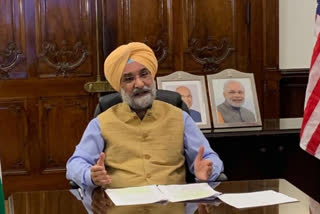 online meeting between taranjit singh sandhu and Massachusetts governor