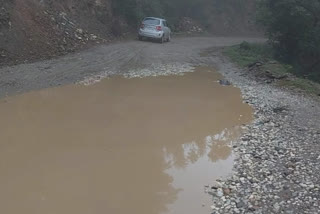 sundernagar-karsog highway road in Bad condition people facing problem