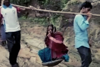 Ailing woman, infant carried in basket for six km in Chhattisgarh