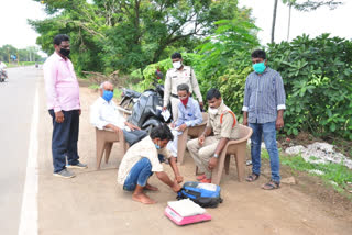 police officers caught canabbis