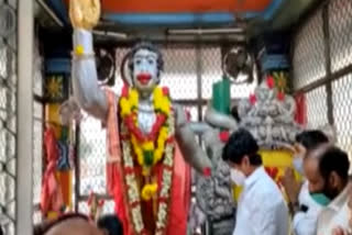 Kollu Ravindra Puja at Hanuman Junction Temple  in rajamandry