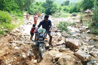 Villagers demand repair of road