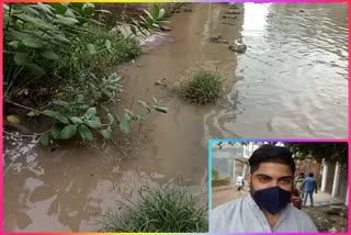 guru nanak vihar people facing problem due to waterlogging