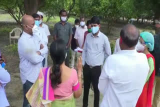 collector narayana reddy visit alambana old age home in nizamabad district