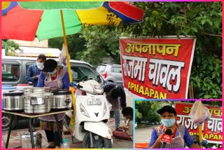 apnapan food stall in paschim vihar