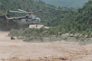 IAF rescues stranded man from Manawar Tawi river in Nowshera; watch here