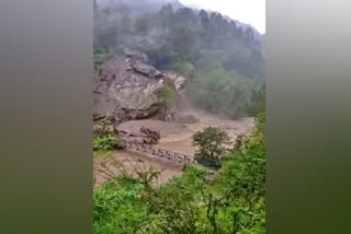 Lanslide in Kullu of Himachal Pradesh