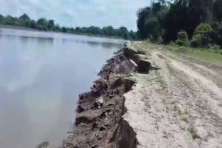 Erosion of Burhidihing River