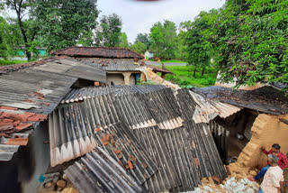 demolished raw house