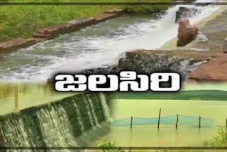 Overflowing ditches and ponds in Nizamabad District