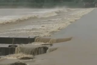 flood situation create in bhandari pokhari and dhamnagar block