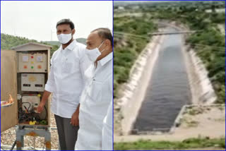 water is released from brahmamsagar project to right and left canals in kadapa district