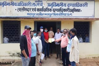 Chhattisgarh Teachers Association submitted Memorandum to subdivisional officer koriya