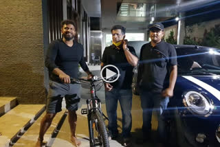 Puneet rajkumar Bicycle riding