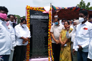 Government Chief Whip laid foundation for the farmer's platform in warangal rural district