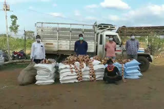 gutka, khaini packets caught by pachipenta police in vijayangaram district