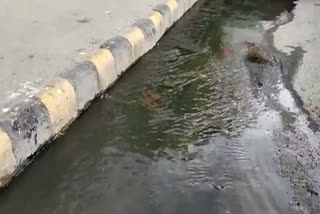 Water logging in AIIMS area in delhi