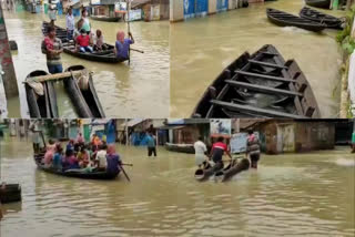 people-use-boats-to-commute-in-ghatal-area-of-paschim-medinipur