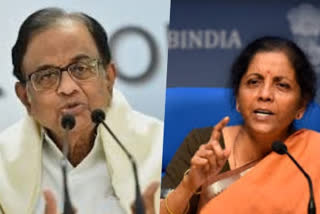 Senior Congress leader  former Finance Minister P Chidambaram  Finance Minister Nirmala Sitharaman  describe mismanagement of economy  mismanagement of economy before pandemic  കോൺഗ്രസ്  പി.ചിദംബരം  ധനകാര്യമന്ത്രി നിർമല സീതാറാം  ന്യൂഡൽഹി  mismanagement of economy before pandemic