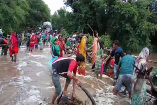 Carelessness of people during flood