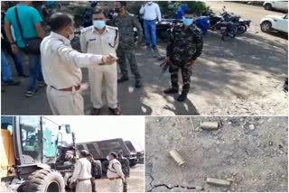 Firing and bombing at outsourcing company in Dhanbad ,  धनबाद में आउटसोर्सिंग कंपनी में गोलीबारी और बमबारी